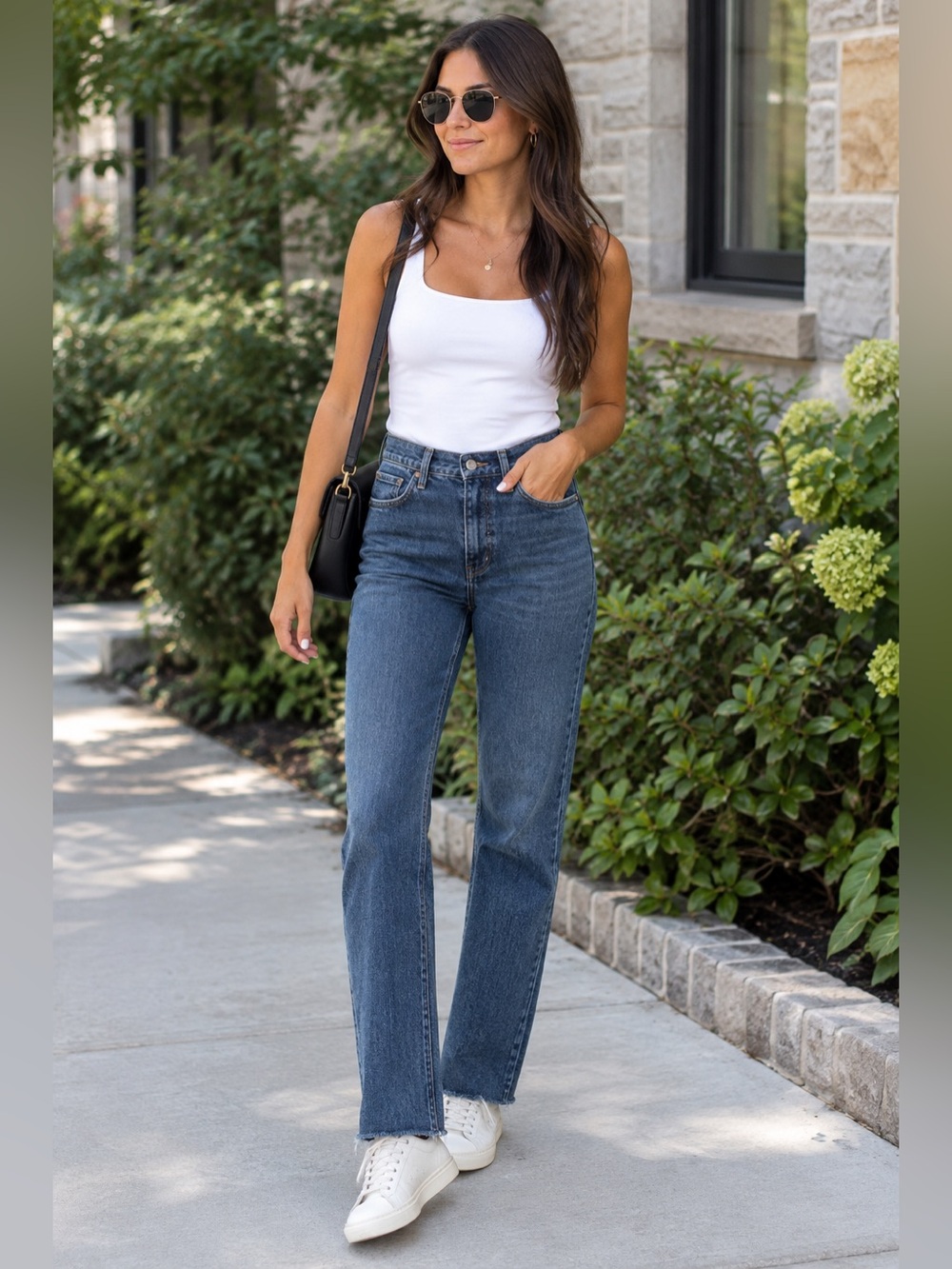 Madewell Classic Women's Blue Denim Jeans - Casual Straight Leg
